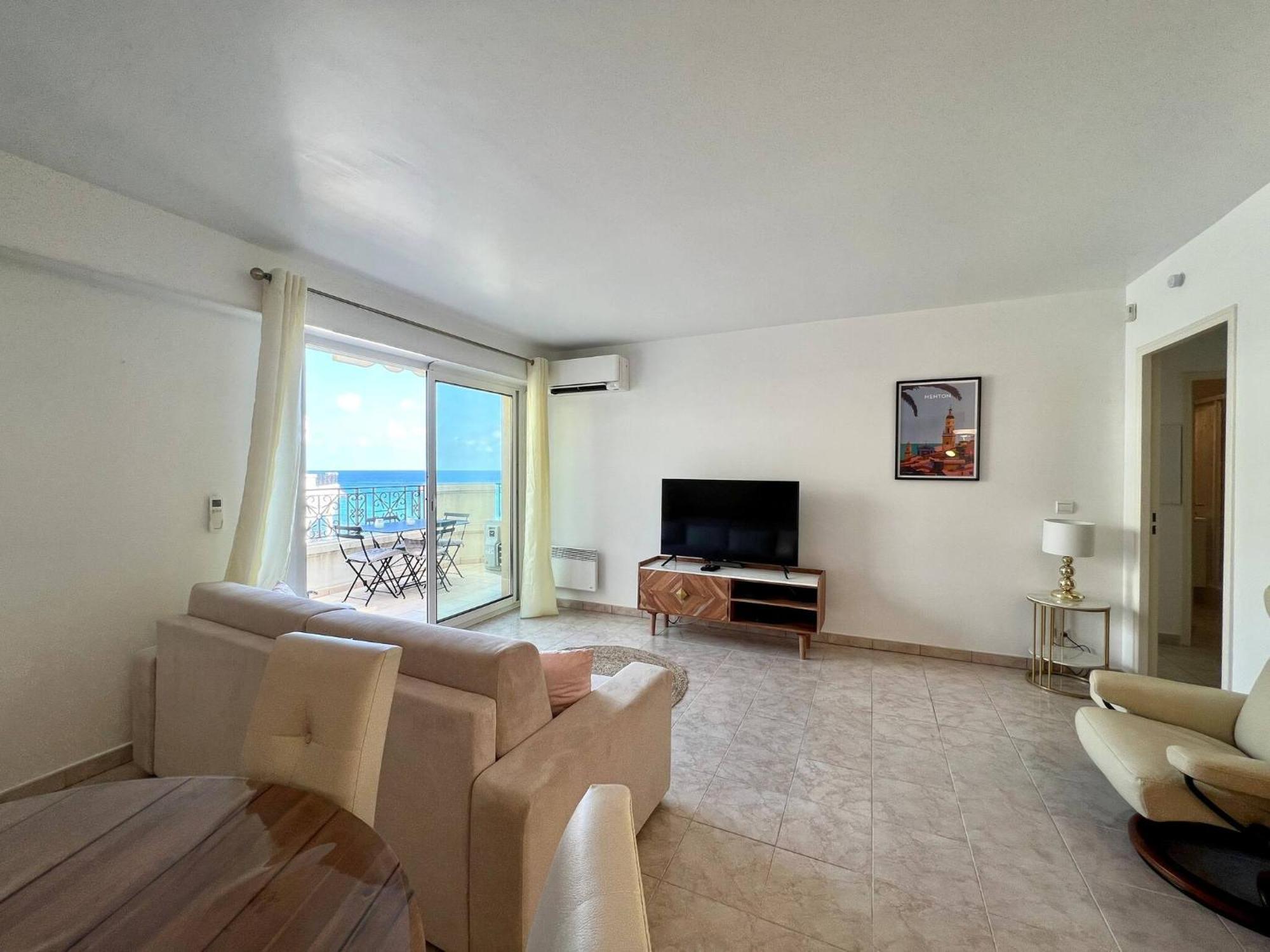 'Le Victoria Beach' Vue Mer Plein Centre, Spacieux Menton Ngoại thất bức ảnh